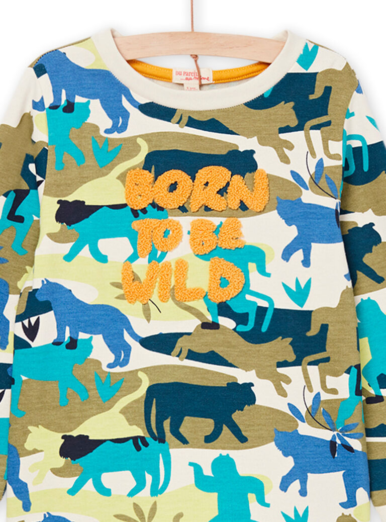 Pyjama à imprimé animalier