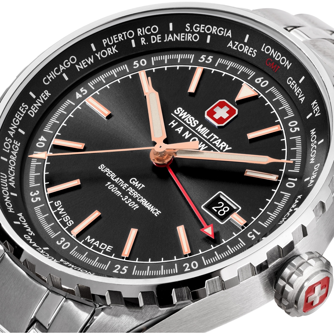 Swiss Military Hanowa Afterburn GMT Worldtimer