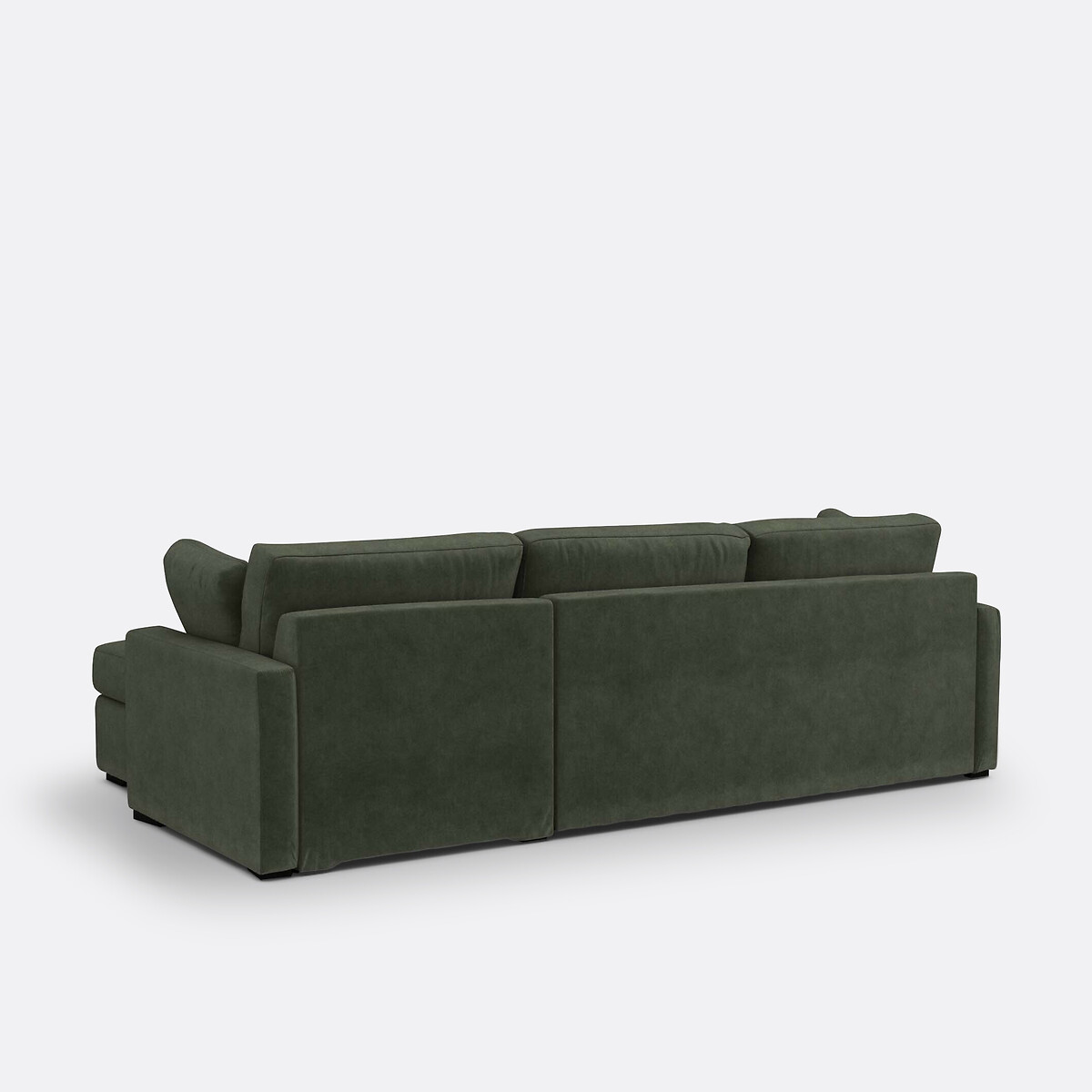 LA REDOUTE INTERIEURS<br>Sofá cama de canto em veludo, Bultex, Timor