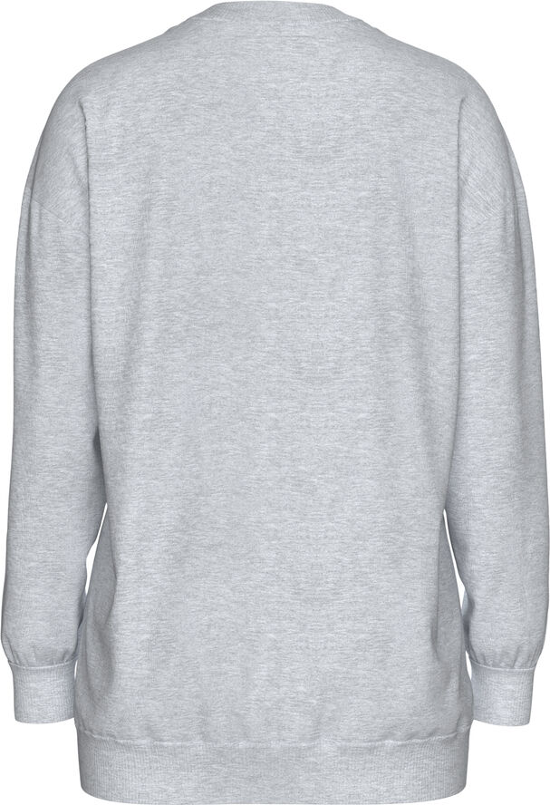 Selected Femme SLFGIA YRSA LS CREW NECK SWEAT NOOS Grå