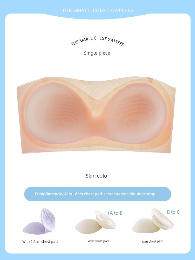 HYG Lingerie - Effen naadloze push-up bandeau