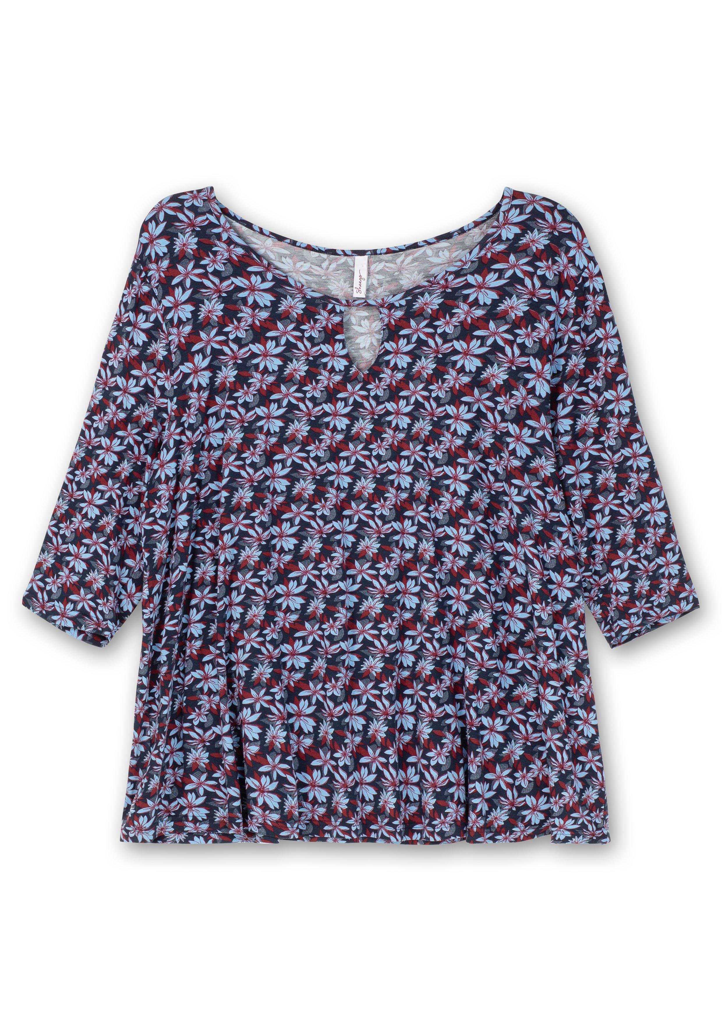 3/4-Arm-Shirt mit Cut-out am Ausschnitt