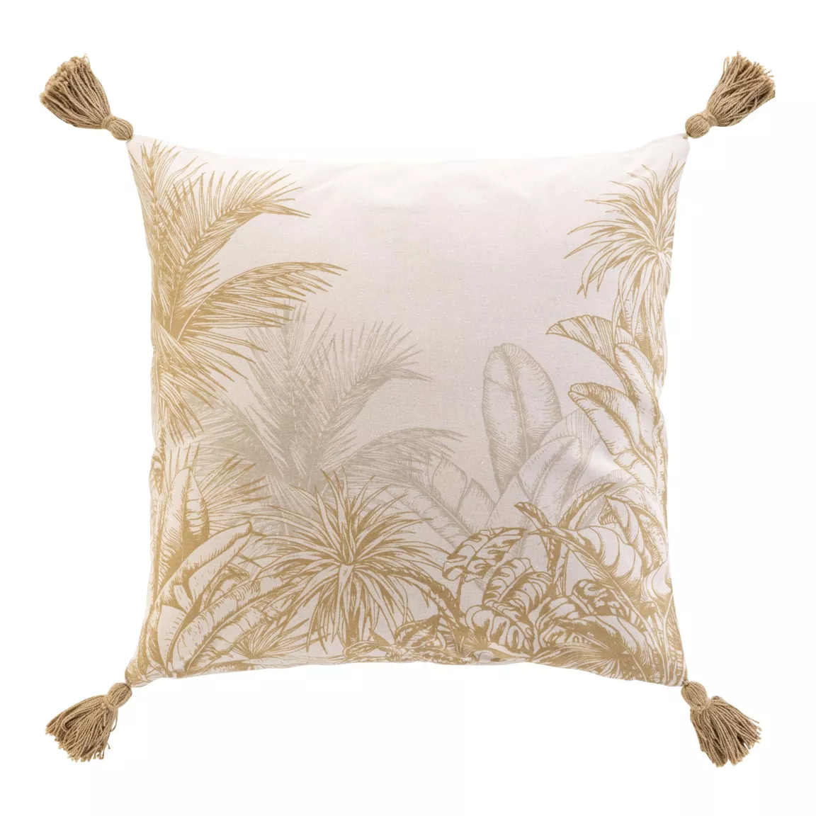Coussin carré coton (45 x 45 cm) Dune Ecru