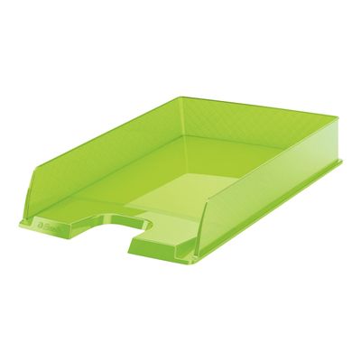 Esselte Europost - Corbeille à courrier vert transparent