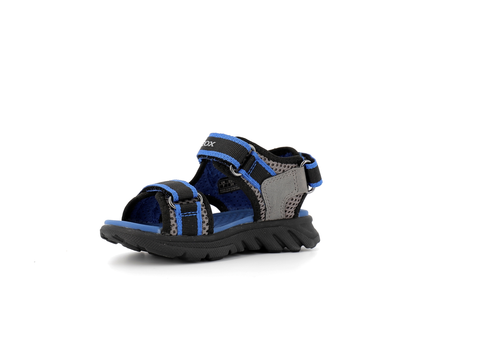 Geox-J AIRADYUM J45F1B Matières combinées Noir-Bleu