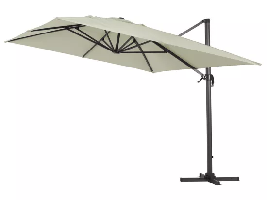 Parasol jardin déporté alu 