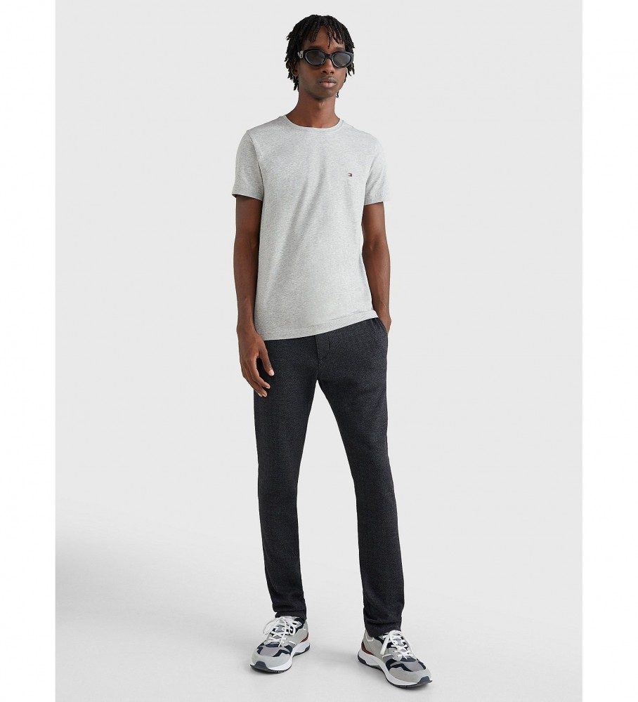 Camiseta Tommy Hilfiger TH Flex Slim Fit Cinza