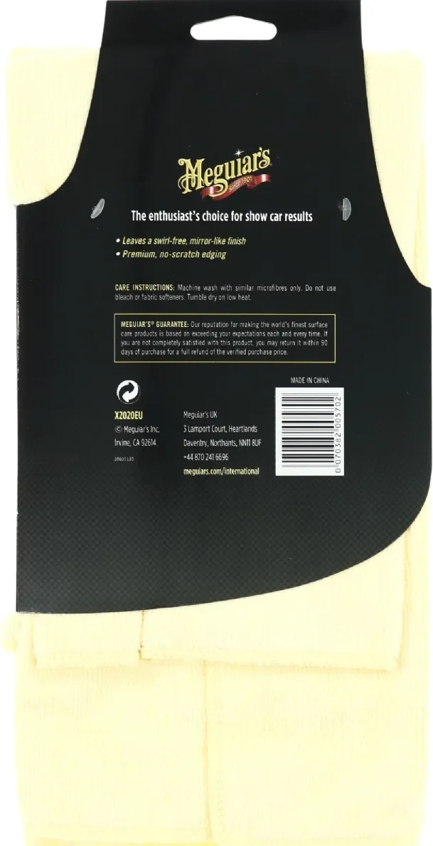 Meguiars Supreme Shine Mikrofiberklude - 3-pak