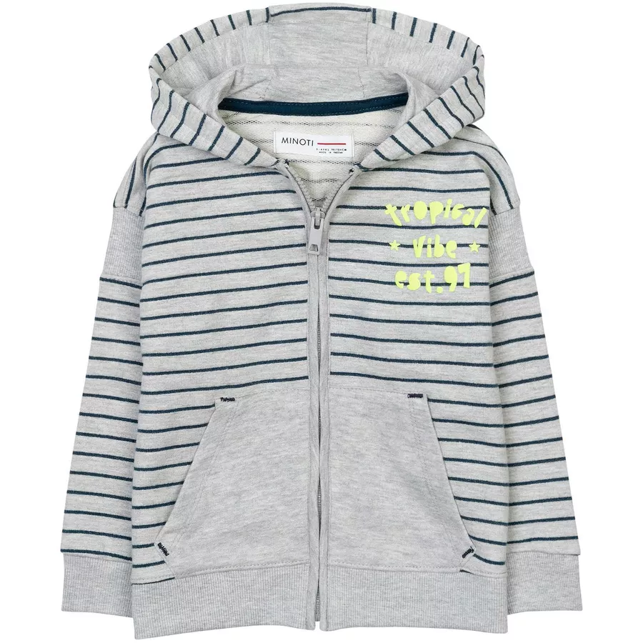 MINOTI Sweatjacke GrauDunkelblau