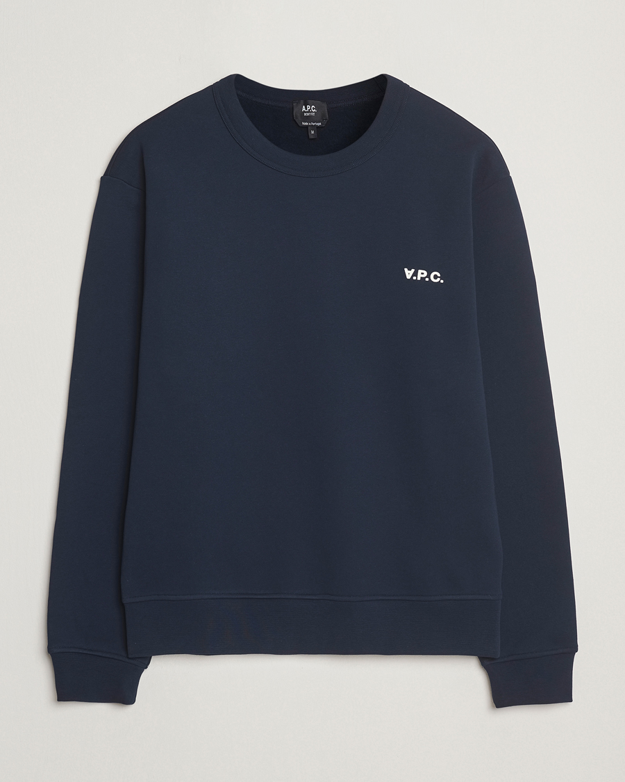 A.P.C. Boxy Fit Petit VPC Sweatshirt Dark Navy/Ecru