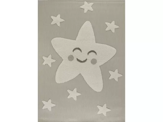 Tapis enfant étoile beige - LUNA Kids 09 Taupe 160*230