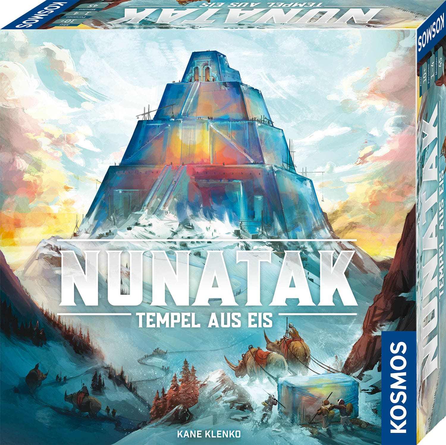 Gesellschaftsspiel NUNATAK - TEMPEL AUS EIS in bunt