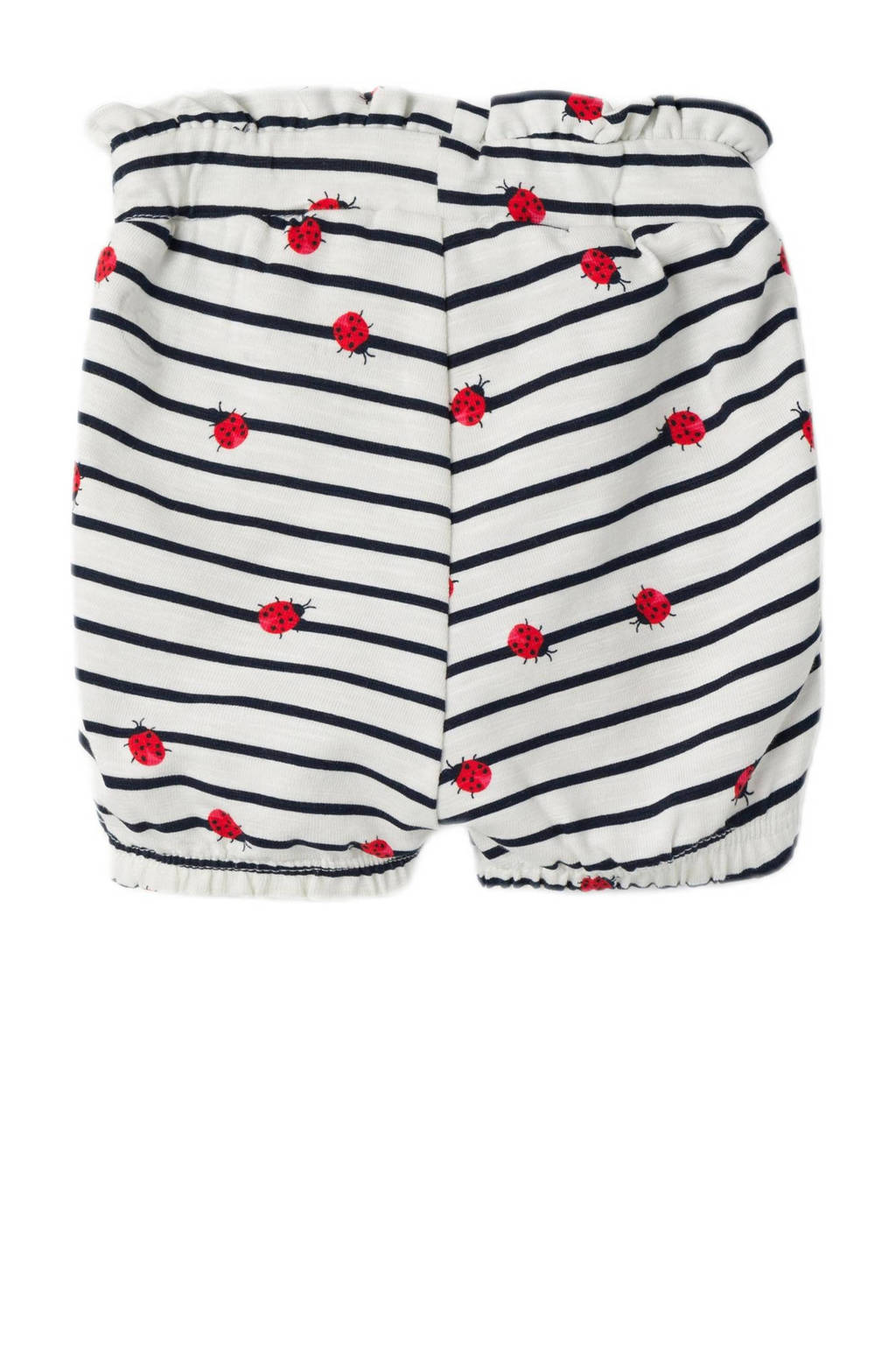 NAME IT baby regular fit casual short NBFFELIAS met all over print wit/blauw/rood