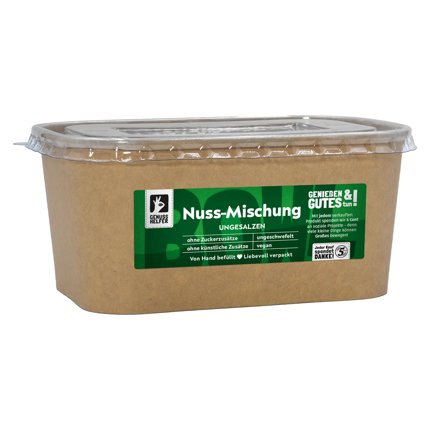 Nuss Mischung, Pappschale