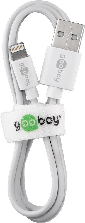 (3m) 1A MFi USB A auf Lightning Ladekabel Datenkabel (72909) - Weiss