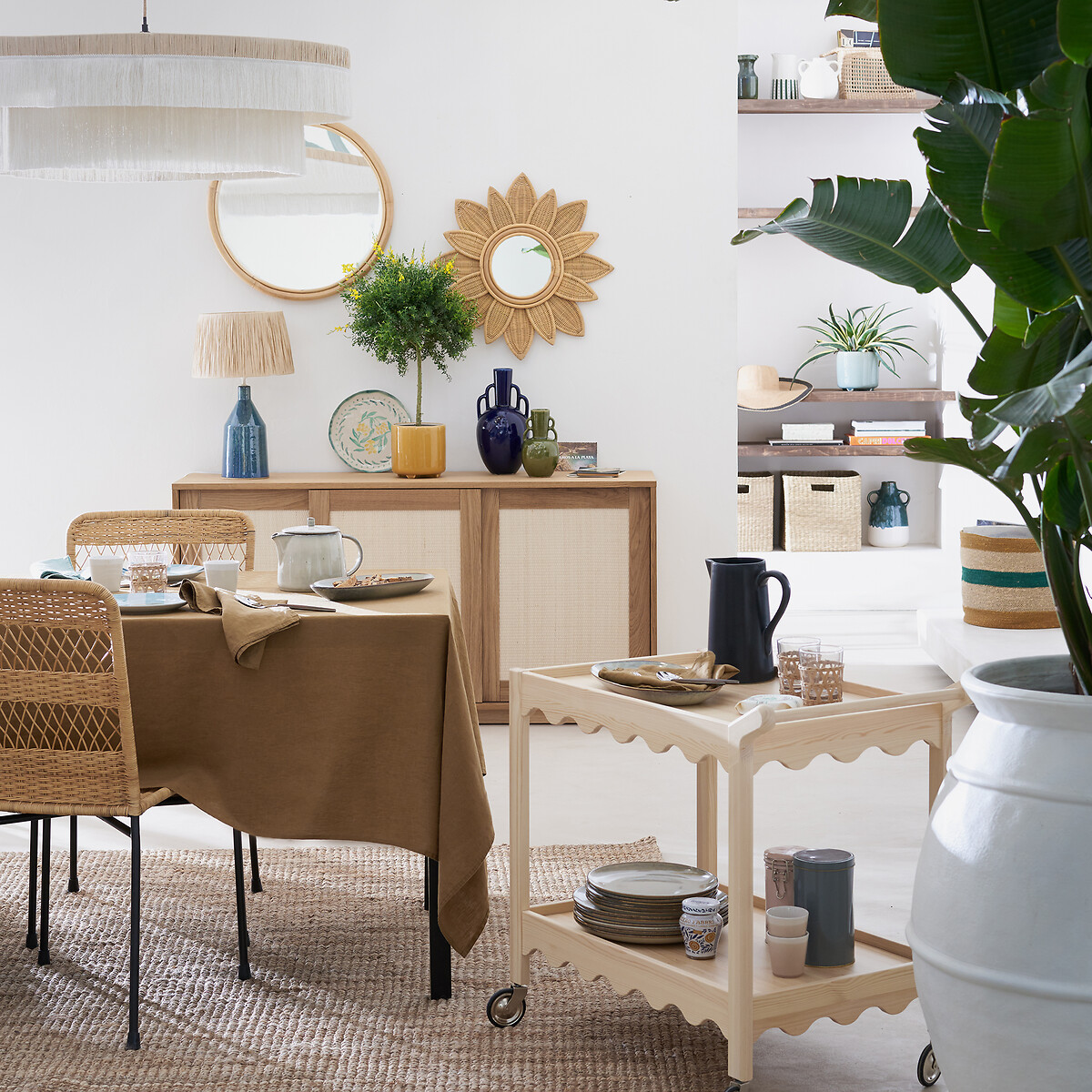 LA REDOUTE INTERIEURS<br>Vaso decorativo em faiança Alt.21,5 cm, Arielle