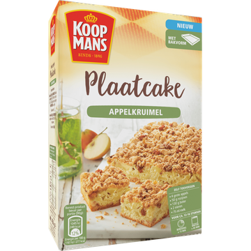 Koopmans Plaatcake Appelkruimel Bakmix 450 g