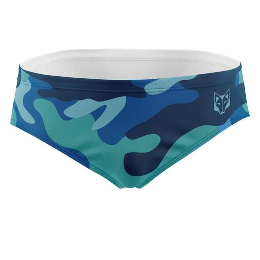 Maiô camuflado azul