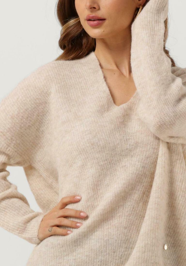 MOS MOSH ecru mos mosh trui thora v-neck knit