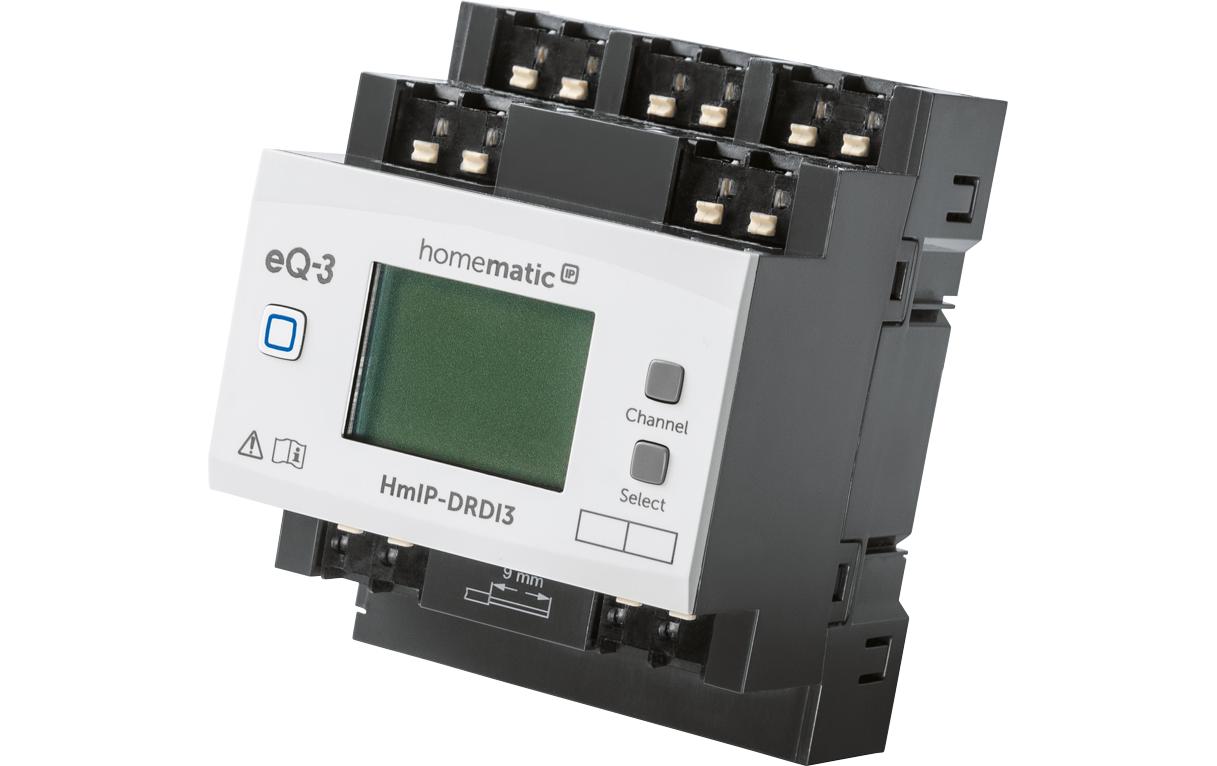 Smart Home Dimmaktor für Hutschienenmontage 3-fach<br>Smart ausbauen, komfortabel Dimmen – HmIP-DRDI3