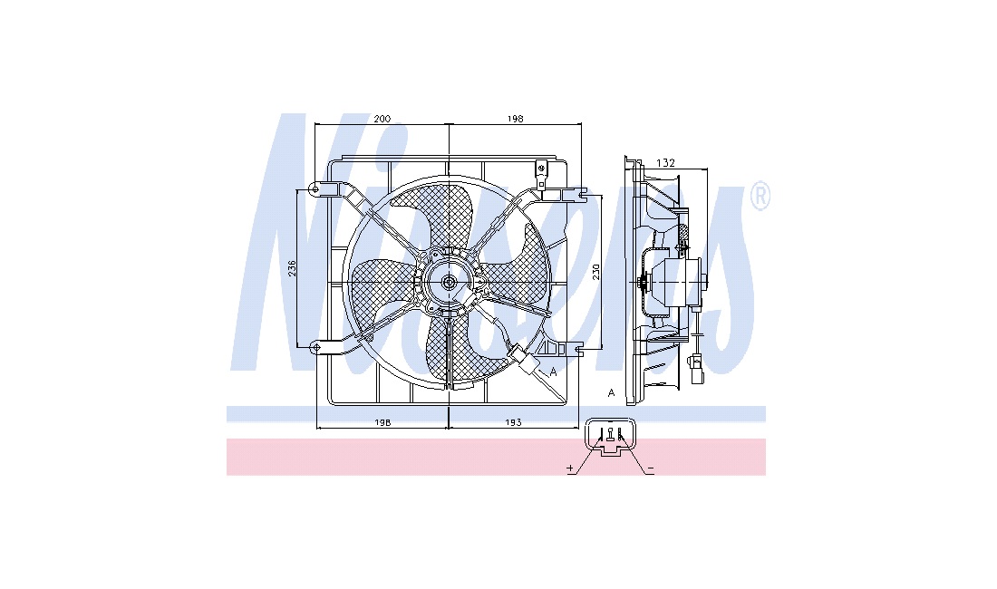 Ventilator, motorkøling