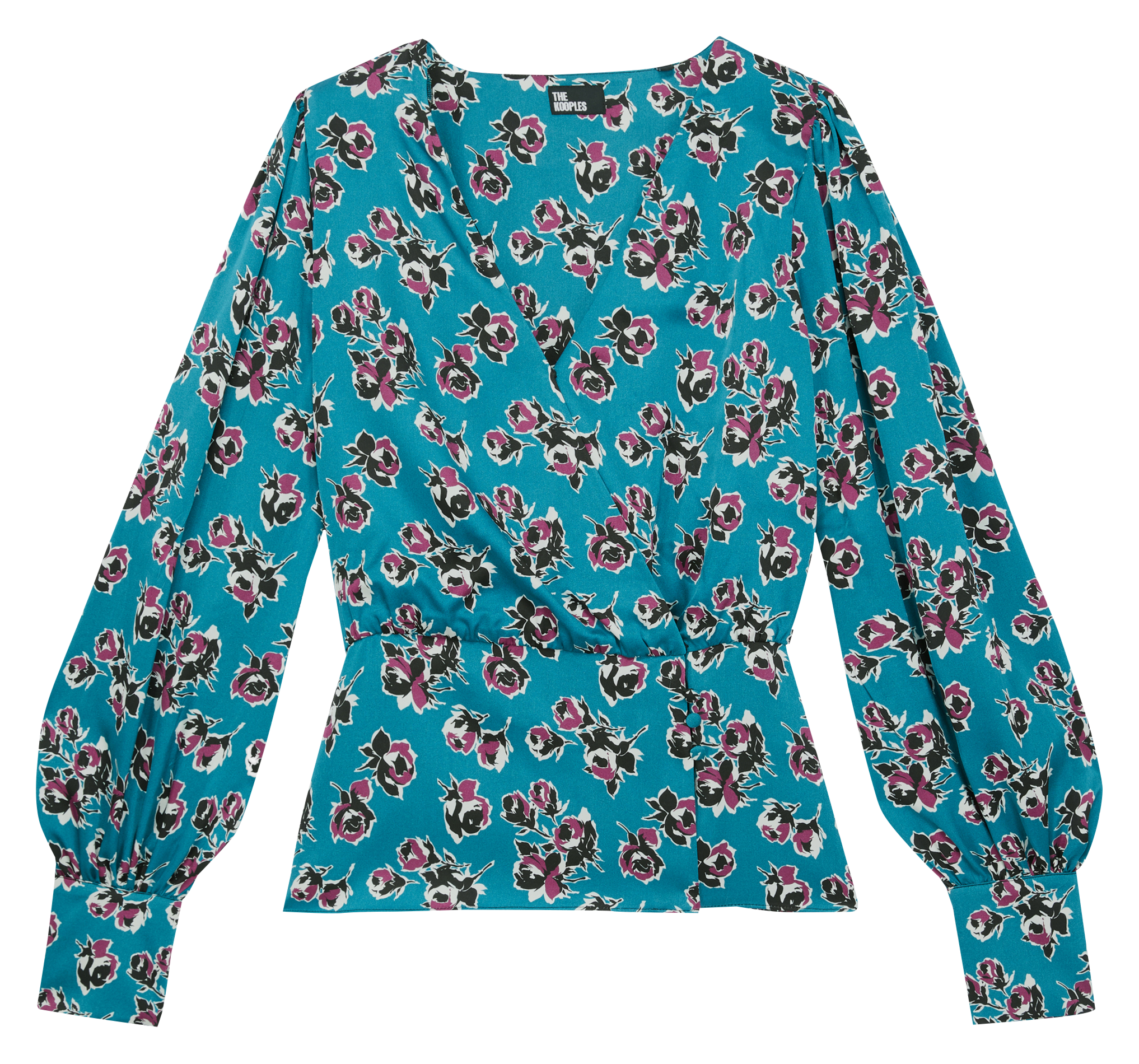 Top cache coeur imprimé fleuri| Multicolore