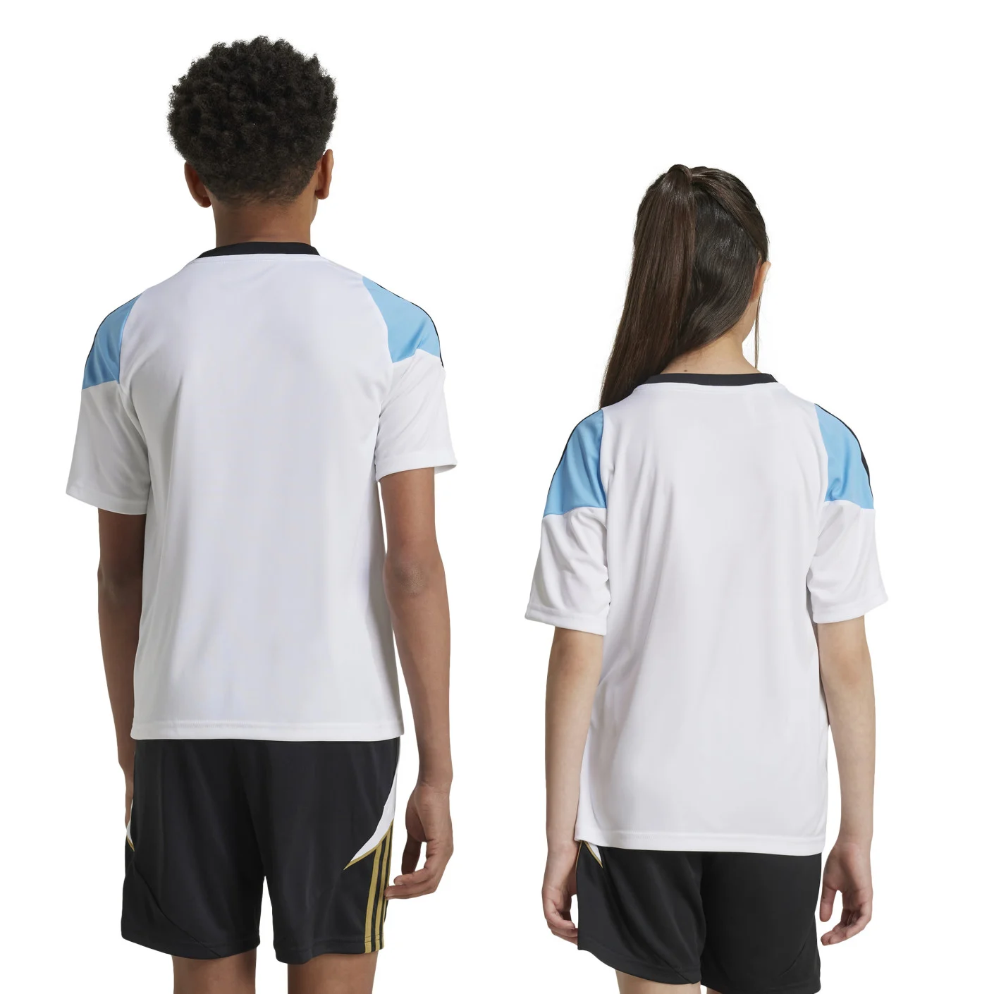 Adidas Messi Trainingsshirt Kids Lichtblauw Wit Zwart Goud