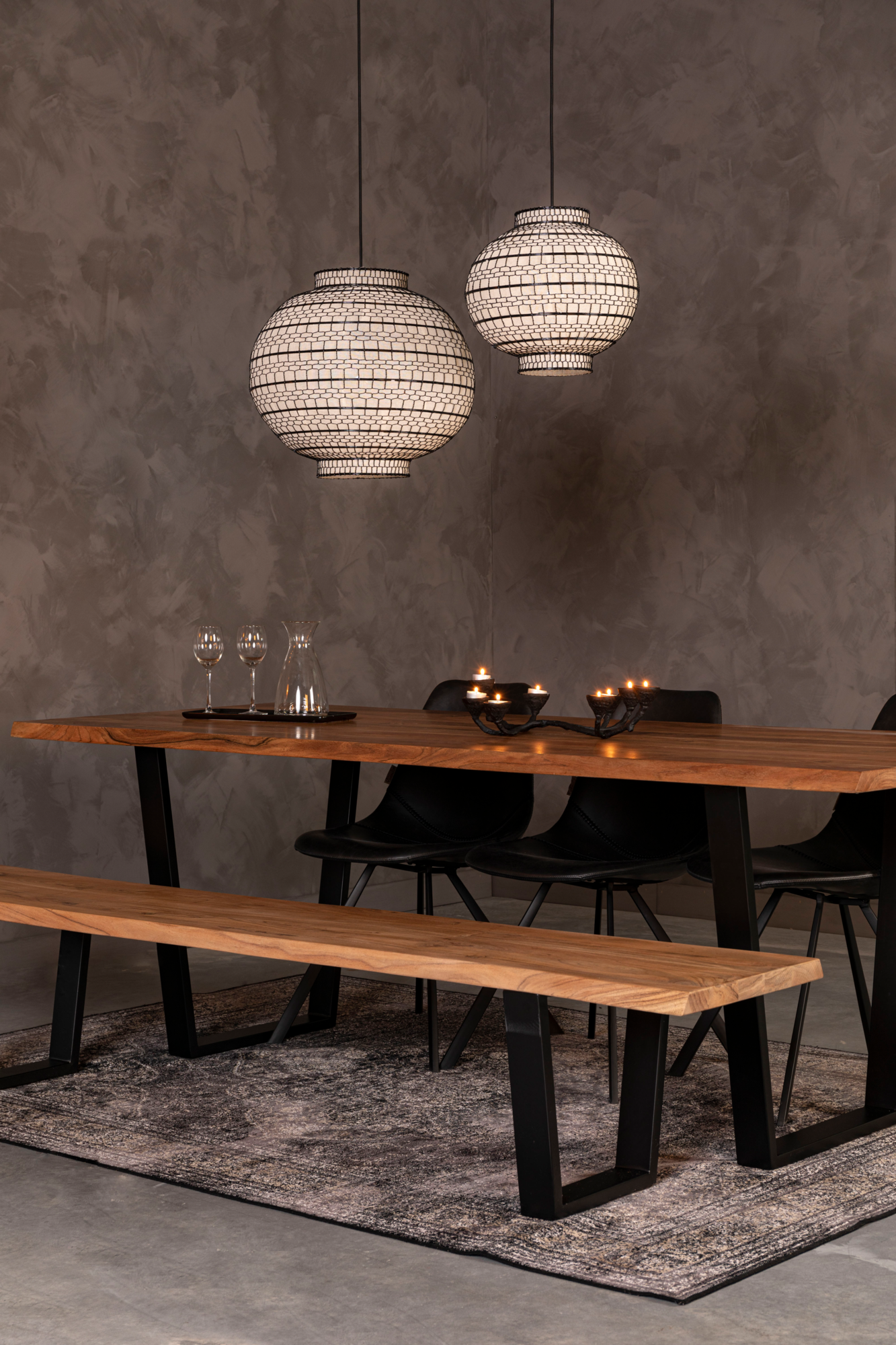 Dutchbone hanglamp Ming rond 45