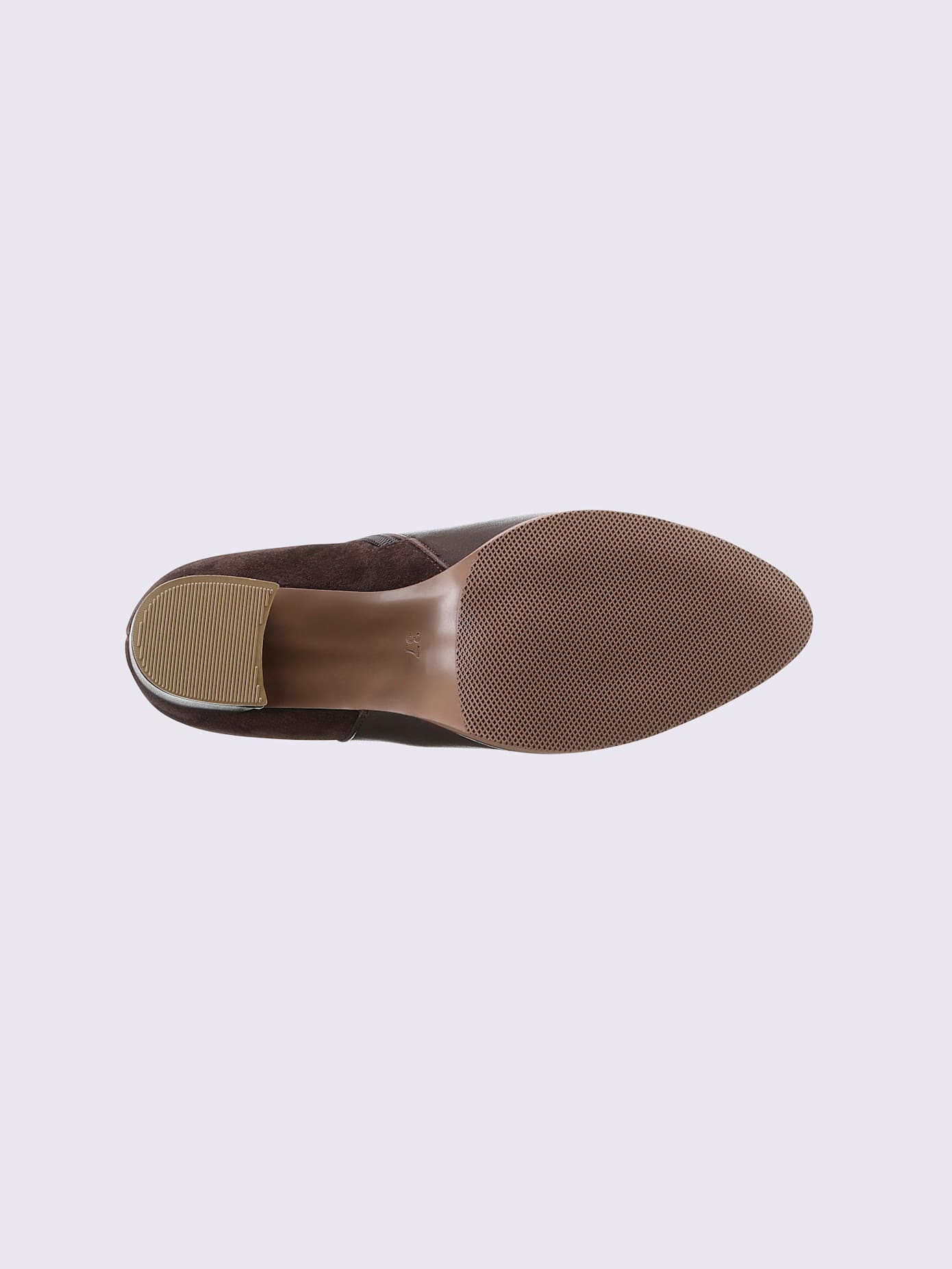 Bottines cuir de bœuf nappa et velours