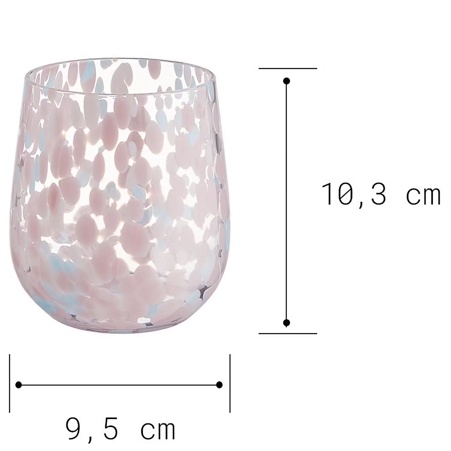 CONFETTI Trinkglas 6er-Set