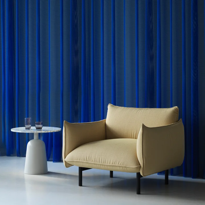 Normann Copenhagen - Turn Couchtisch Ø 55 cm, Marmor / schwarz