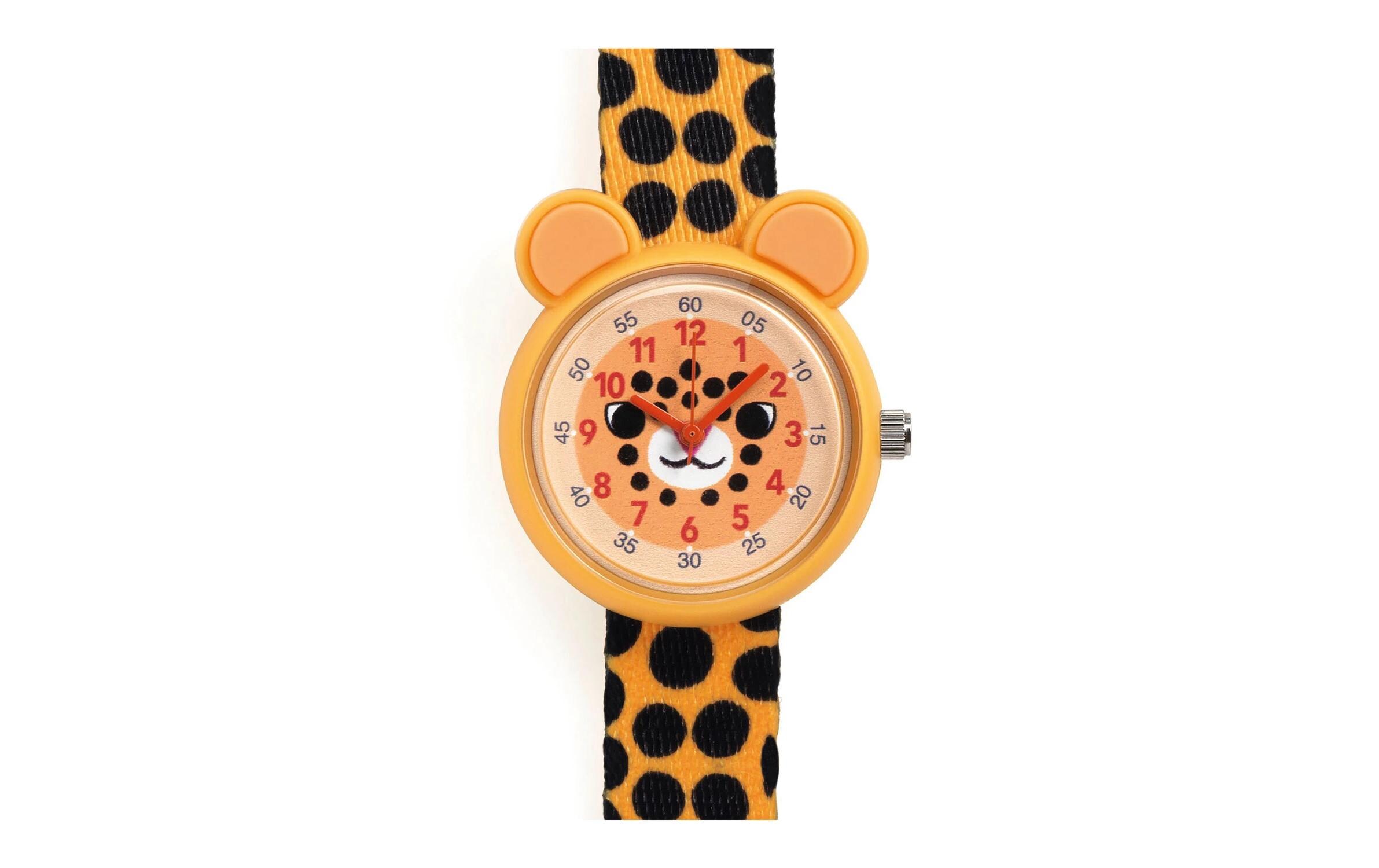Armbanduhr Gepard Orange/SchwarzElegante Quarzuhr für Kinder