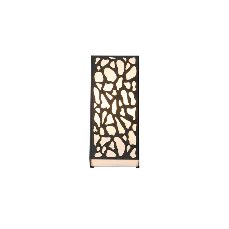 Moderne buiten wandlamp zwart IP44 - Nicole
