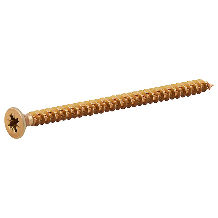 Vis à bois Turbodrive Premium pozidriv zinguée jaune 3.5x60 mm - 100 pièces