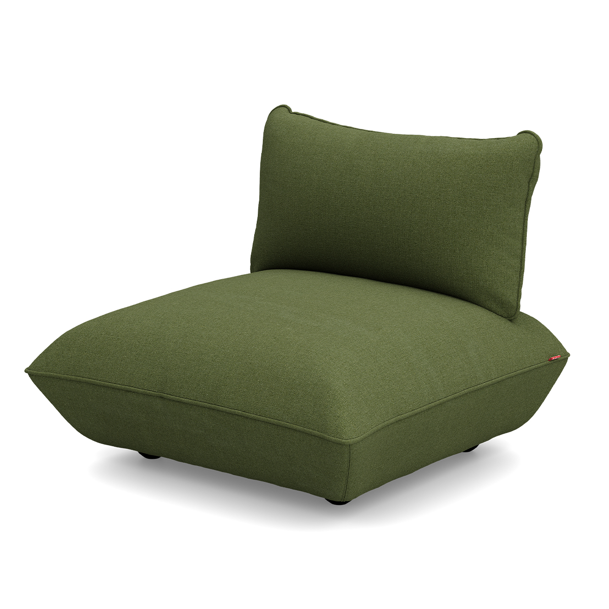 Fauteuil Sumo boucle recycled leaf green