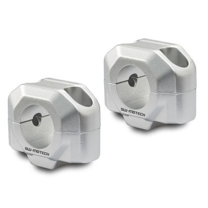 Pontet de guidon SW-MOTECH 30 MM DIAMETRE 28 Universel - Gris