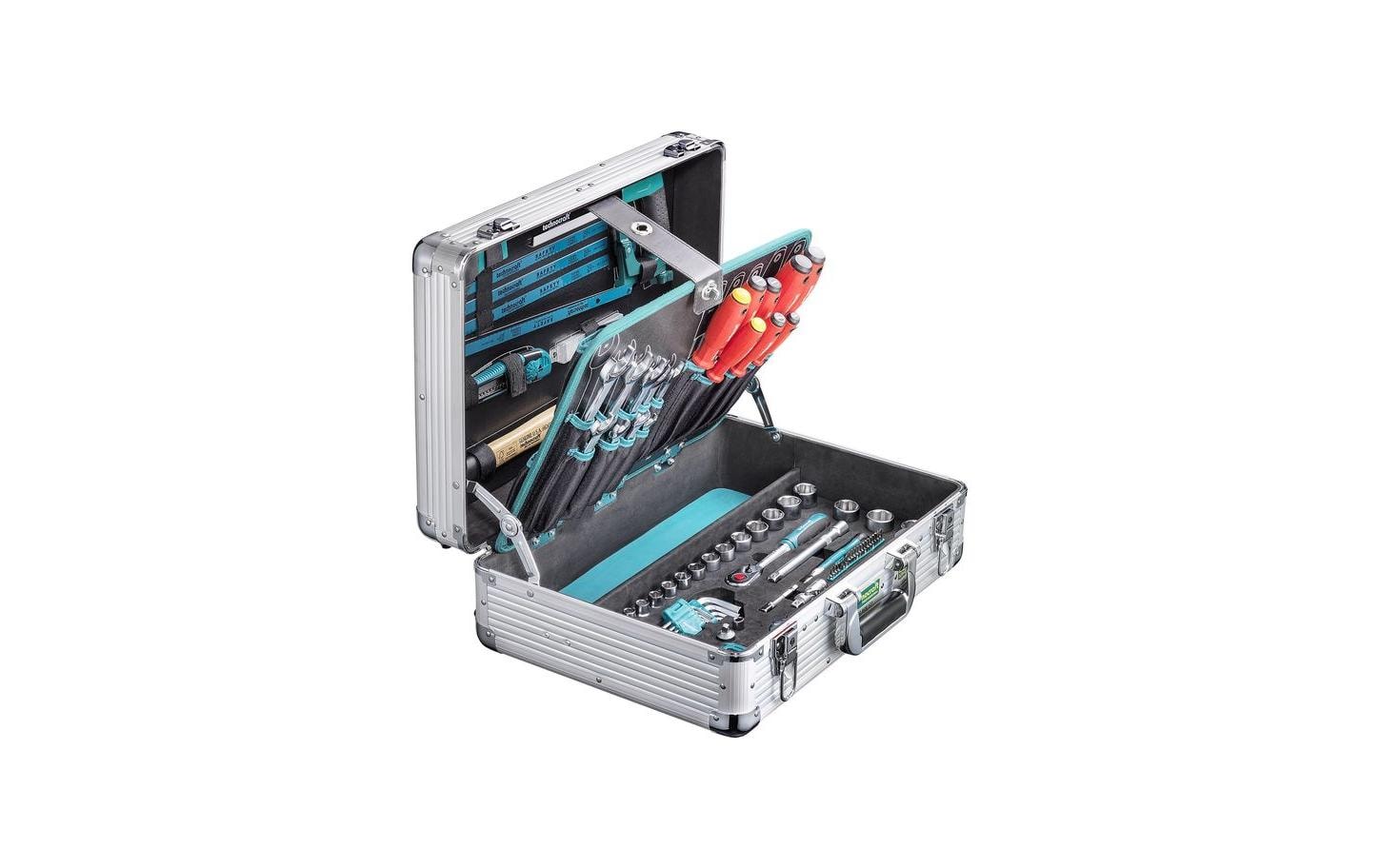 Werkzeugkoffer Pro Box 127-teilig<br>Alu-Werkzeugkoffer mit 3/8″ Steckschlüsselsatz