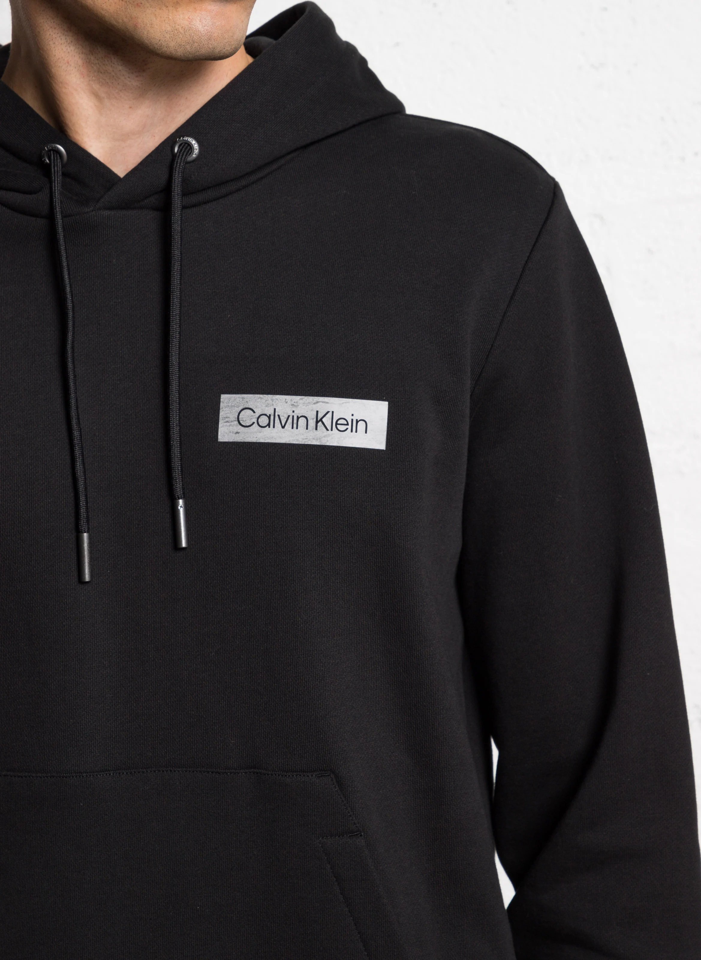 Sweat à capuche droit | Gris