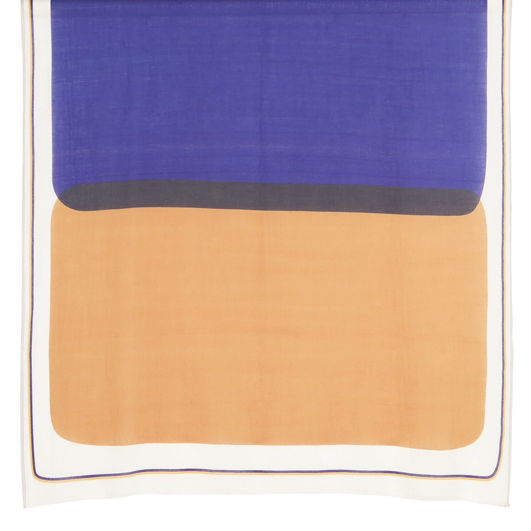 N°592 - Foulard imprimé en coton| Marron