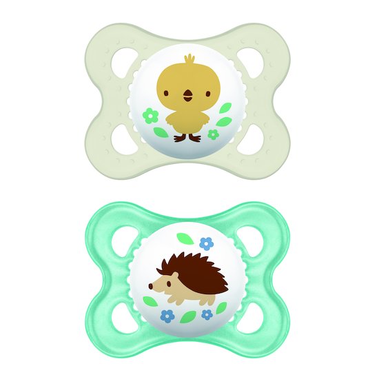 Lot de 2 sucettes animaux   Aléatoire        de               Mam