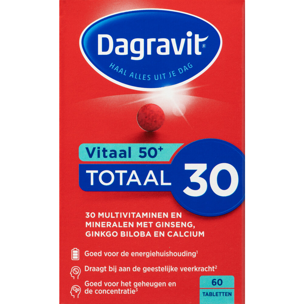 2x Dagravit Totaal 30 Vitaal 50+60 tabletten