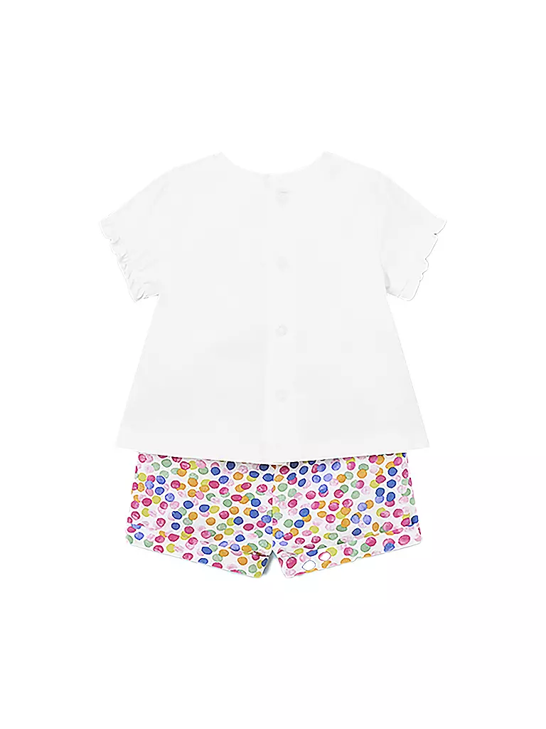 MAYORAL Baby Set 4-teilig T-Shirts und Shorts weiss