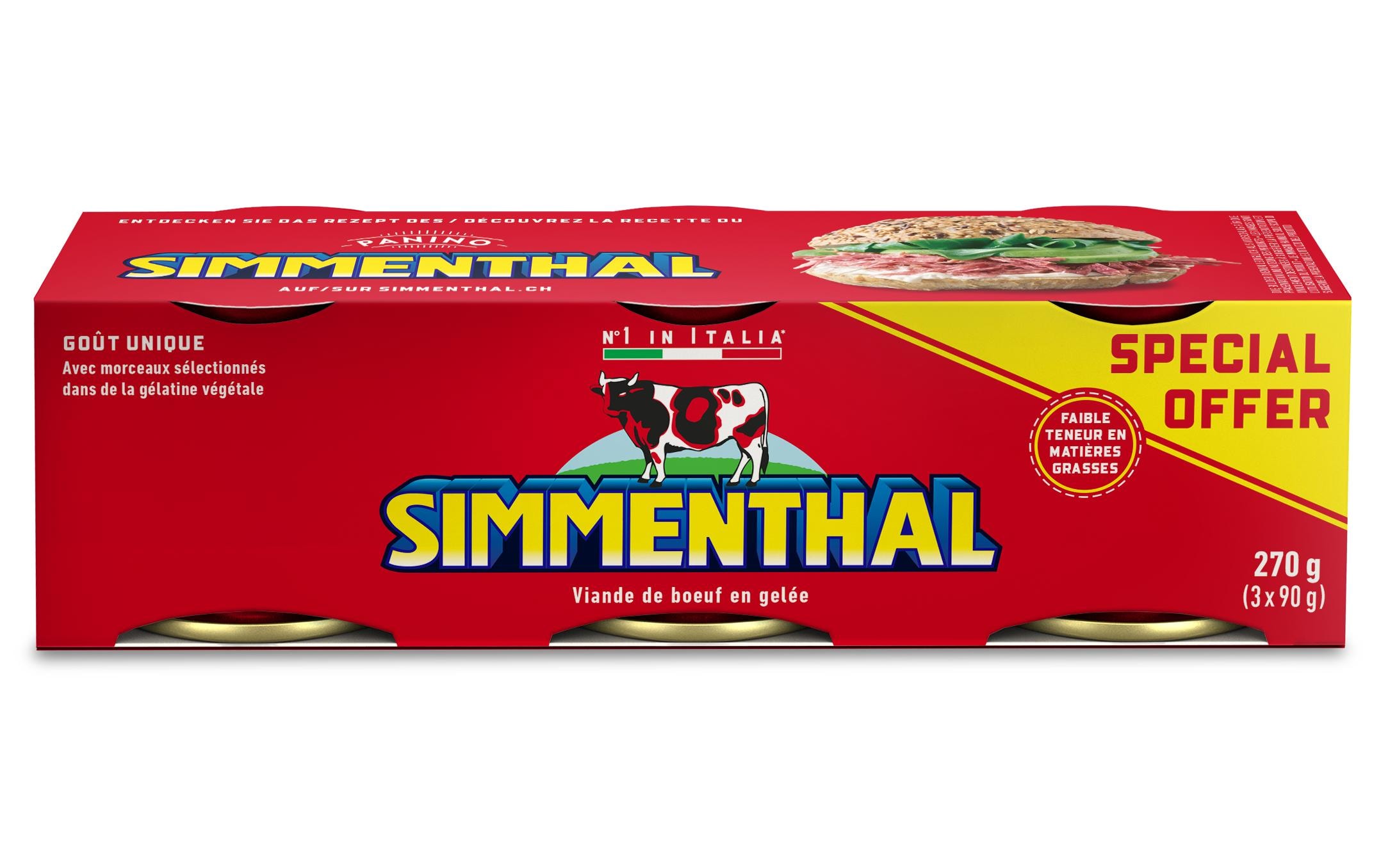 Konserven Rindfleisch in Gelee 3 x 90 gRindfleisch in Gelée
