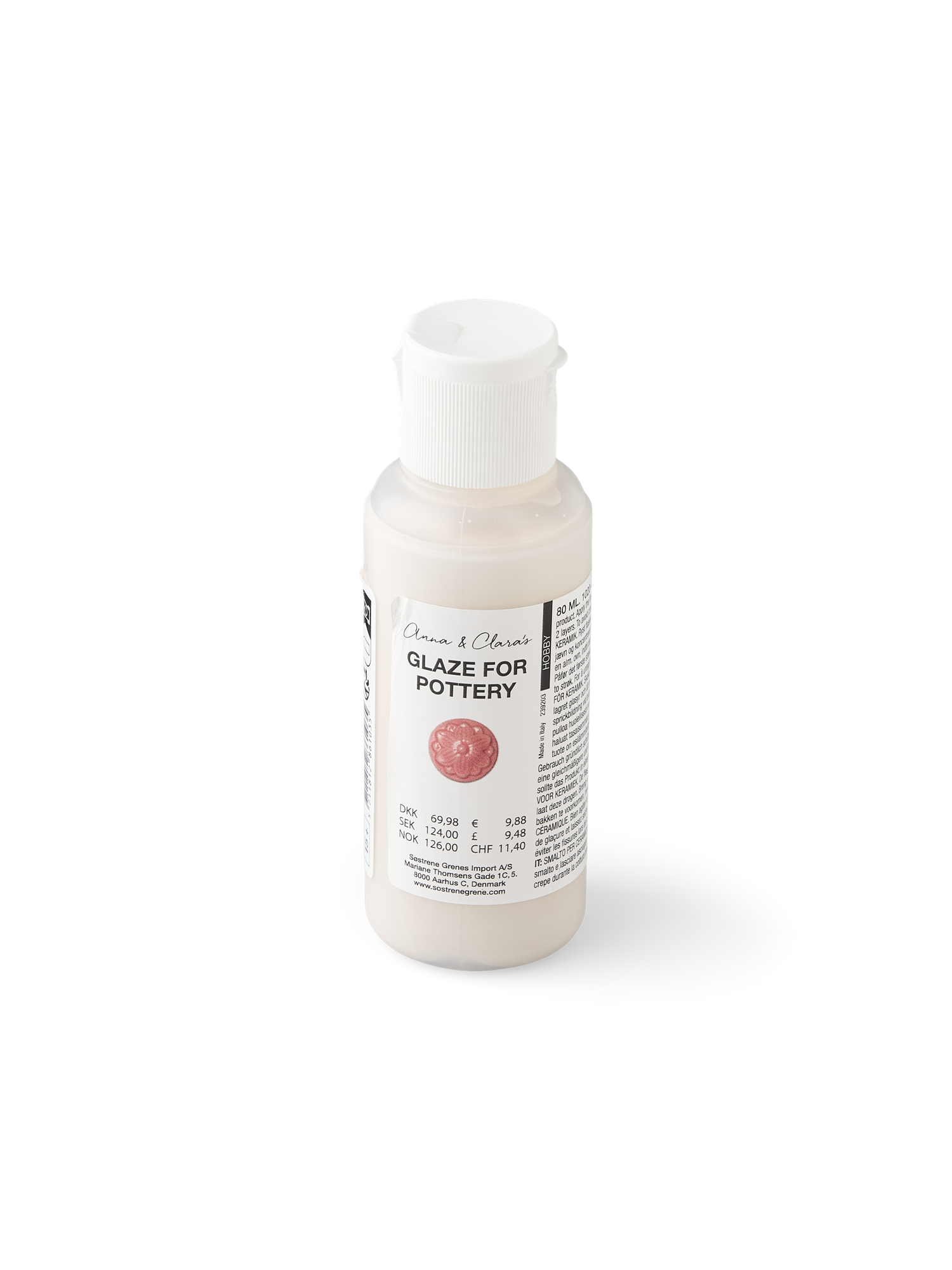 Glasur til keramik | 80 ml. | White