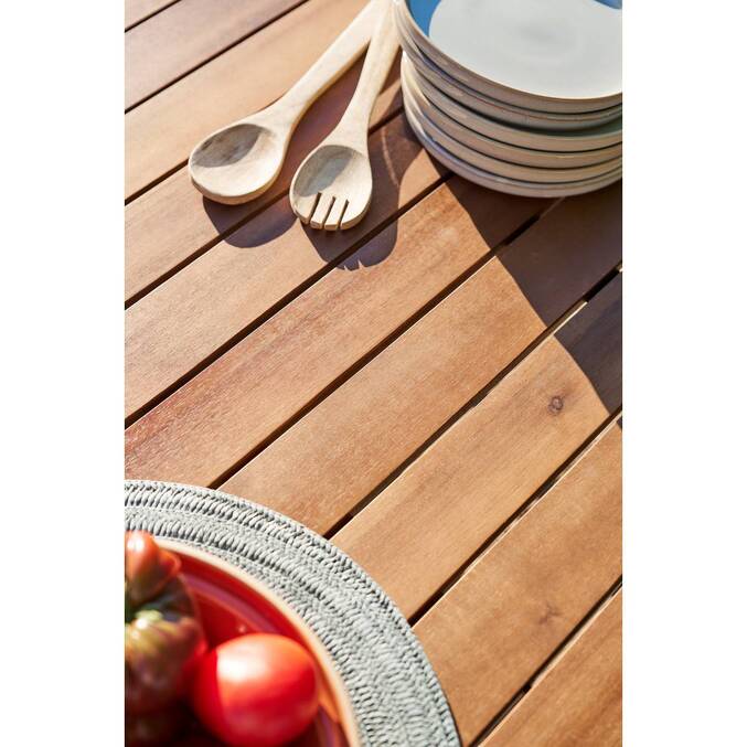 Table de jardin extensible PARADIZE Effet Noyer & Graphite