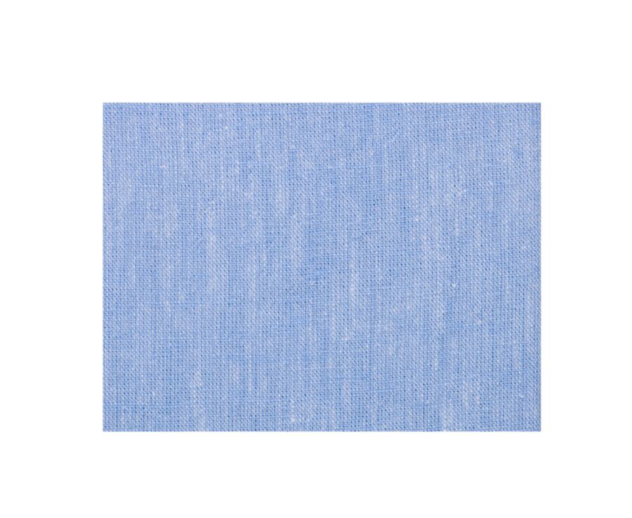 Chemise coton lin chambray bleu - SILBERT