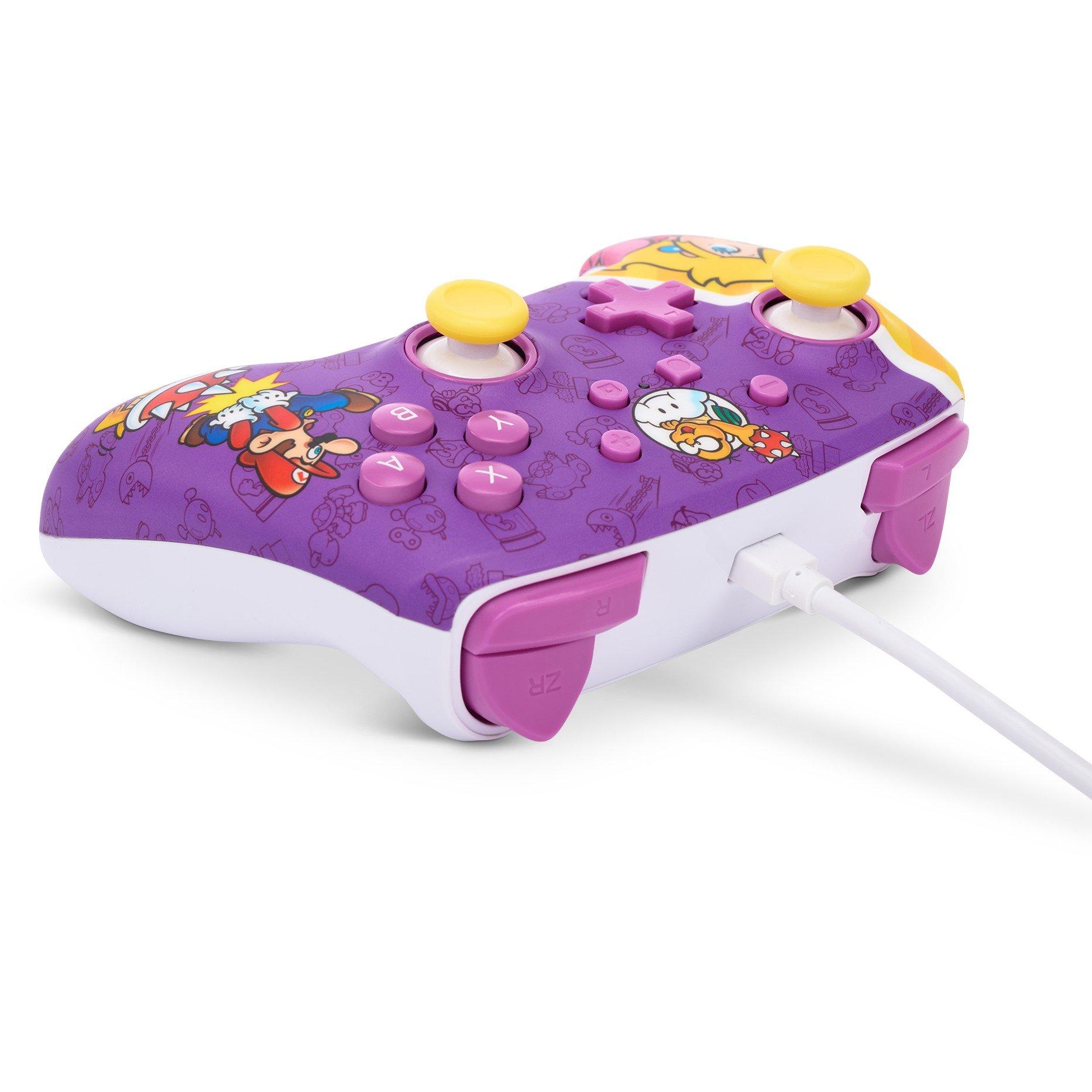 PowerA Enhanced Wired Controller for Nintendo Switch Princess Peach Battle
