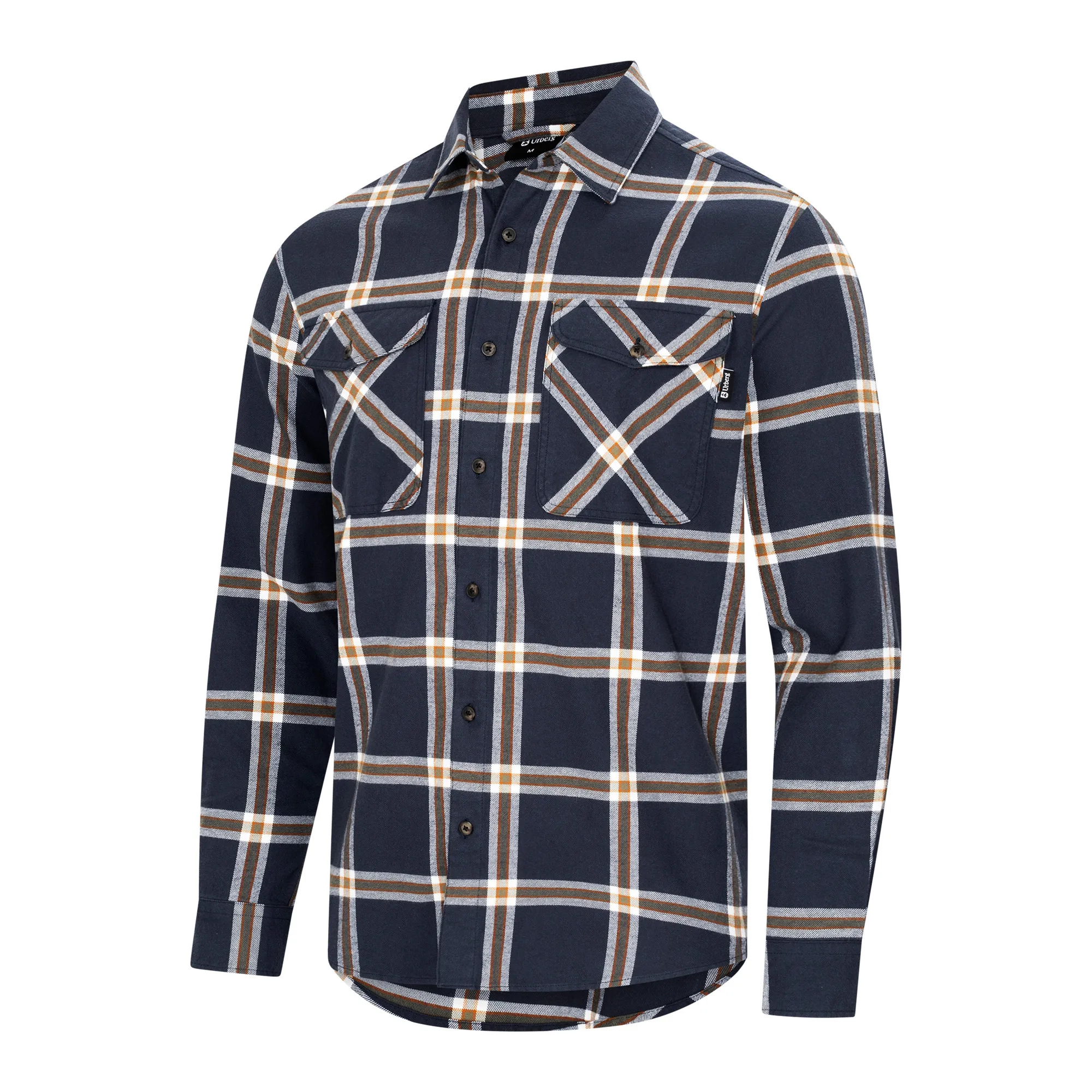 Urberg Two Pocket Flanell Shirt Men Blue Nights/deep Lichen Green