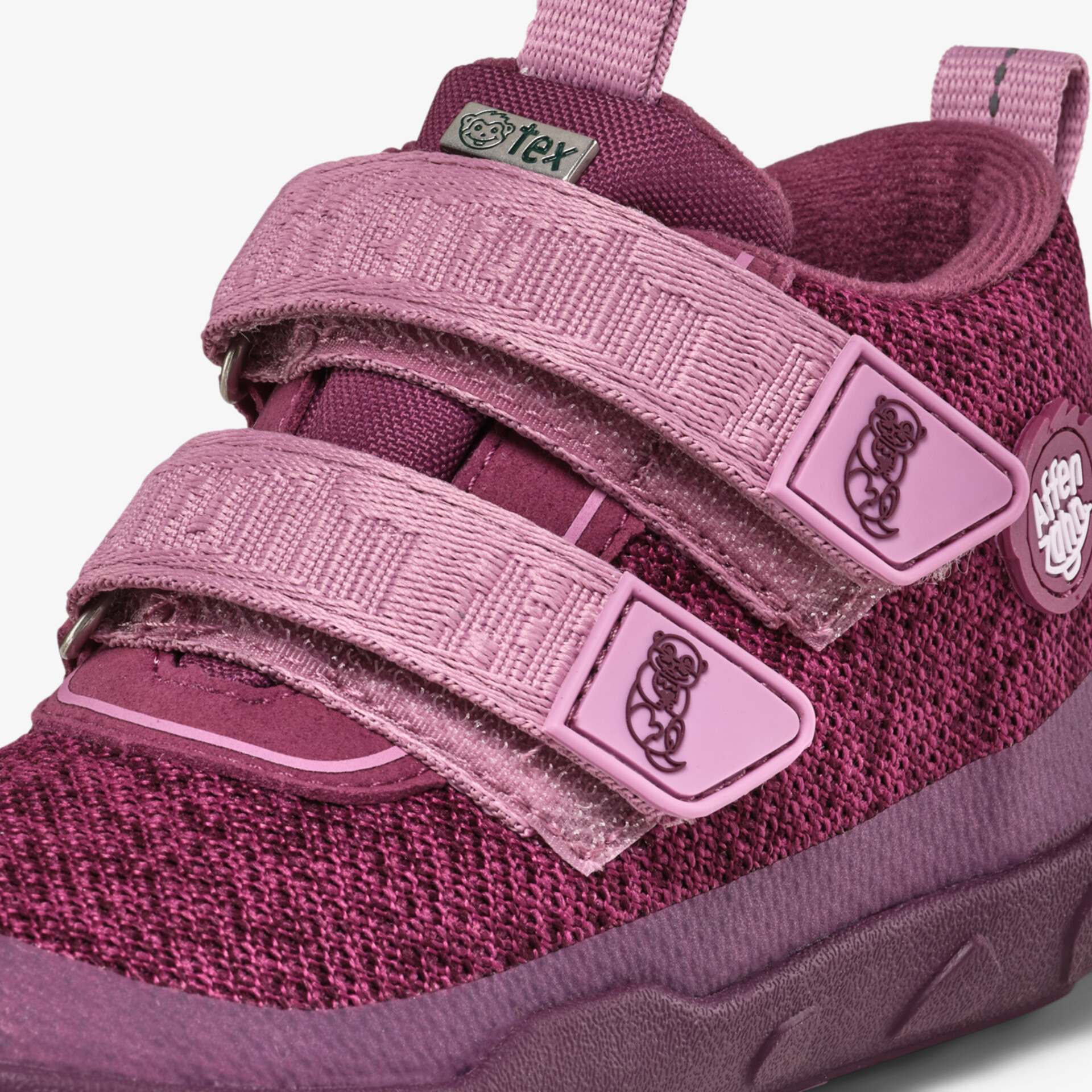 Affenzahn Knit Happy Otter Kinder Barfußschuhe rot