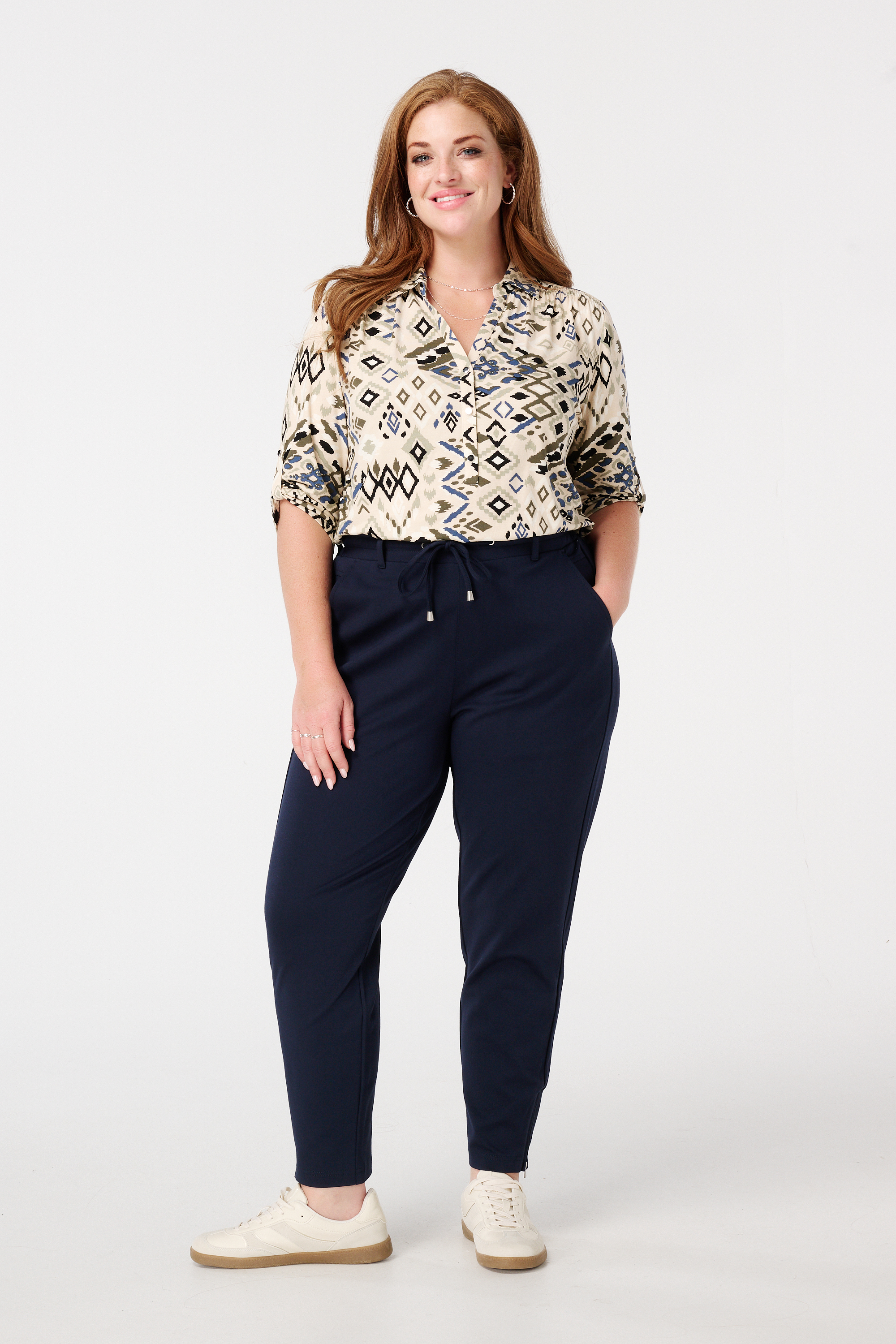Jersey top met print Multi Mint
